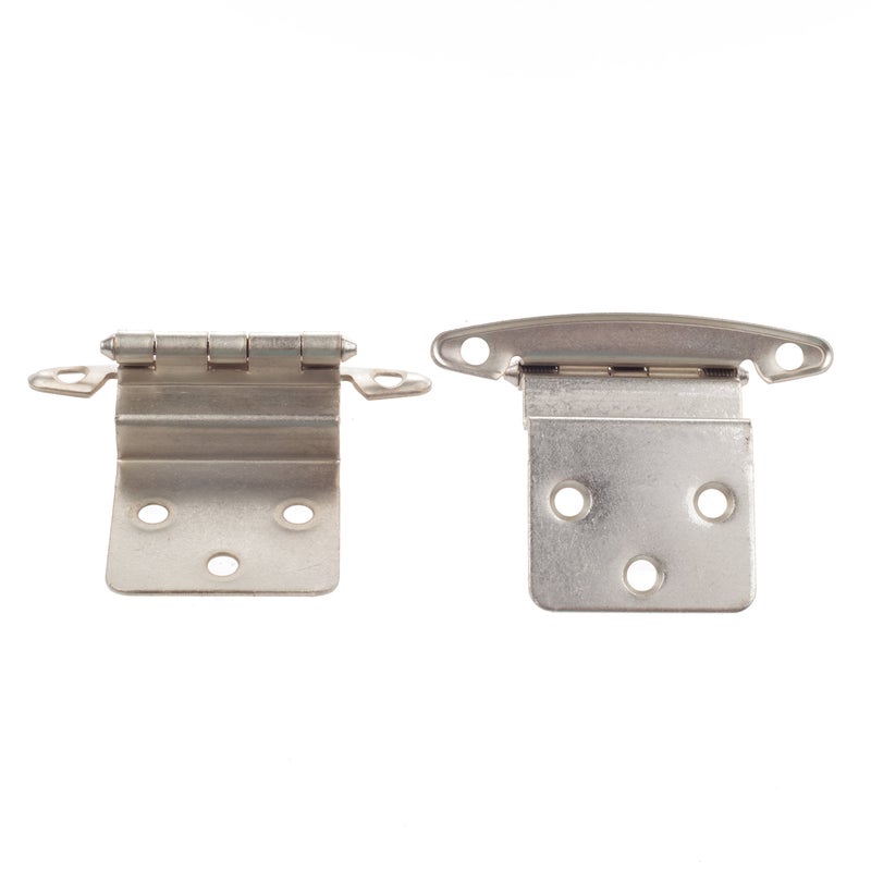 DecoBasics 3/8 Inset Non Self Closing Cabinet Hinge, Satin Nickel - 25 Pack - Image 3